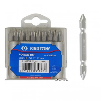 Bộ 10 Mũi 2 đầu 1 x 65 Kingtony 136501P