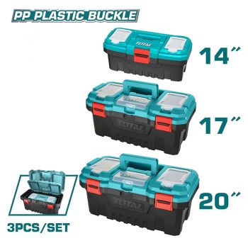 Bộ 3 hộp nhựa đựng công cụ khóa nhựa Total TPBXK0031