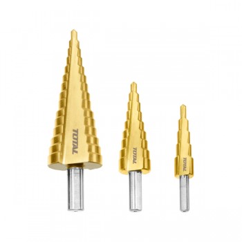 Bộ 3 mũi khoan bậc thang Total TAC80401