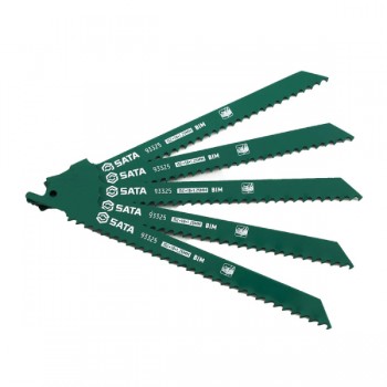 Bộ 5 lưỡi cưa kiếm cắt gỗ và kim loại 152mm 6T SATA 93325S