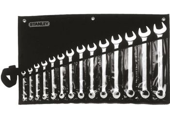 Bộ cờ lê vòng miệng hệ inch 14 chi tiết Stanley 87-709