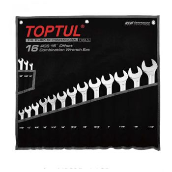 Bộ cờ lê vòng miệng hệ inch TOPTUL GPBW1601