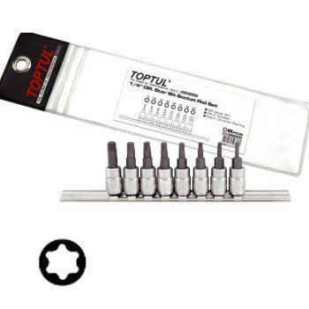 Bộ đầu vít sao 8 món Toptul GAAG0808
