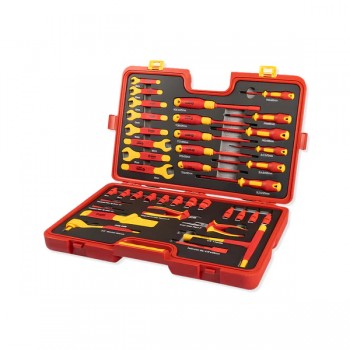 Bộ dụng cụ cách điện 1000V 39 chi tiết SATA AE9102