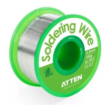 Cuộn thiếc hàn Lead-Free ATTEN SN99.3 CU0.7 0.8mm (100g) ACF030534