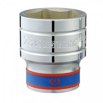 Đầu tuýp lục giác 1/2″ ngắn hệ mét Kingtony 433528M (28mm)