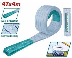 Dây cáp vải cẩu hàng xám 4Tx4m Total THTWS0404