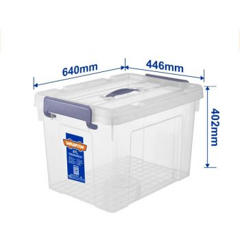 Hộp nhựa lưu trữ 87L Wadfow WTB2390 (Trắng Trong)