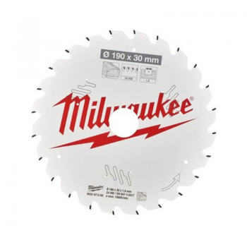 Lưỡi cưa gỗ 190x30mm 24T Milwaukee 4932471300