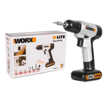 Máy khoan vặn vít dùng pin Li-ion 12V Worx Orange WX104