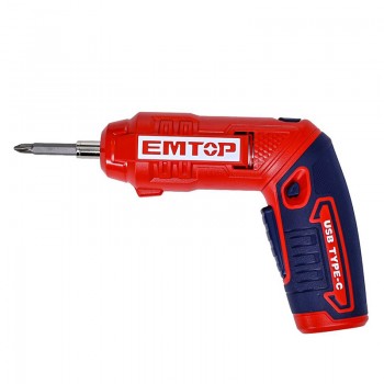 Máy vặn vít mini dùng pin 4V Emtop ECSR0408