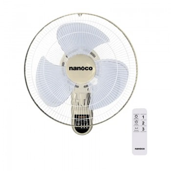 Quạt treo tường 47W Nanoco NWF1612RC-BE (Beige)
