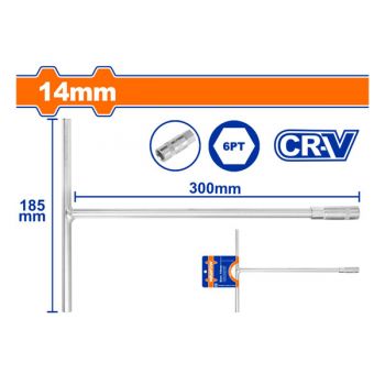 Tay vặn chữ T đầu lục giác WadFow WTH1114 14mm