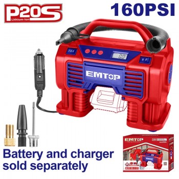 Thân máy bơm hơi dùng pin 20V Emtop ELAC2002