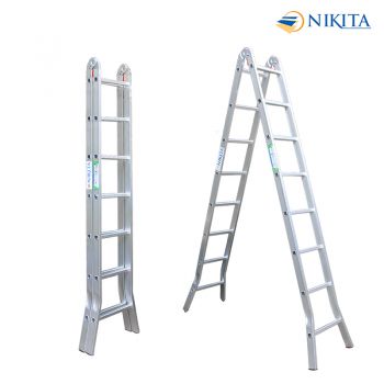 Thang nhôm khóa sập tự động Nikita Nika-25