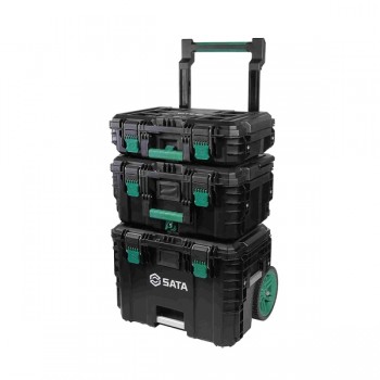 Thùng đồ nghề có bánh xe 585x484x718mm SATA 95327