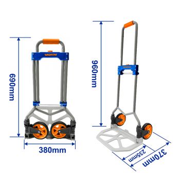 Xe đẩy hàng 2 bánh gấp gọn 60kg Wadfow WWB9A06