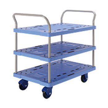 Xe đẩy hàng 3 tầng sàn nhựa Prestar PF-305C-P