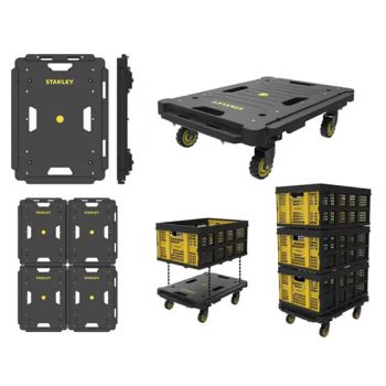 Xe đẩy hàng 4 bán kết hợp kệ đựng Stanley SXWTD-PC531
