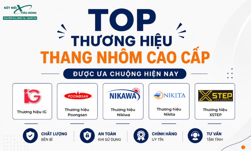 Top Thương Hiệu Thang Nhôm Cao Cấp Được Ưa Chuộng Hiện Nay