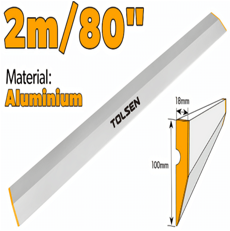 2m Thước nhôm thợ hồ Tolsen 41082