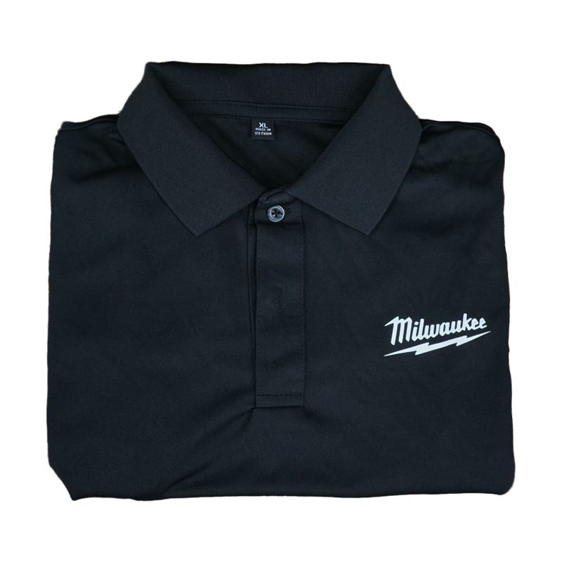 Áo Polo đen size 3XL- Milwaukee