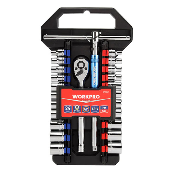Bộ cần siết bu lông 24 chi tiết 3/8" Wodfow WP202553