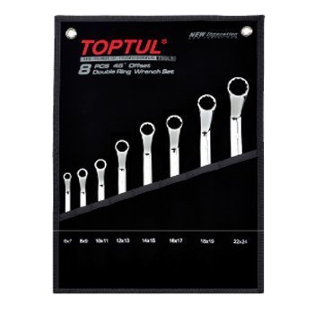 Bộ  cờ lê 2 đầu vòng 45 độ 8 món Toptul GPAH0802