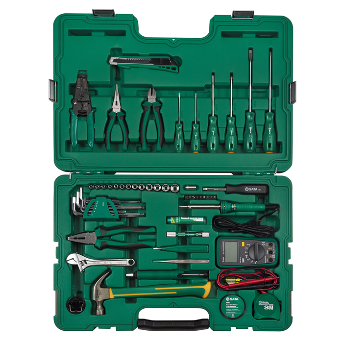 Bộ dụng cụ sửa chữa viễn thông 61 chi tiết SATA 09536