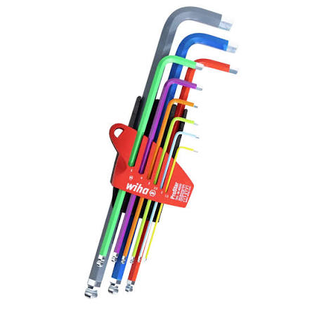 Bộ lục giác đầu bi 9 chi tiết Wiha 46555