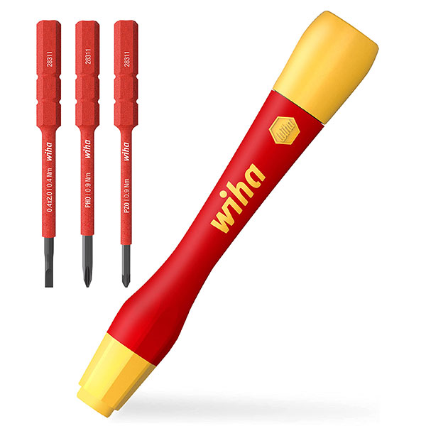Bộ tô vít cách điện 1000V, gồm 4 chi tiết Wiha 43167