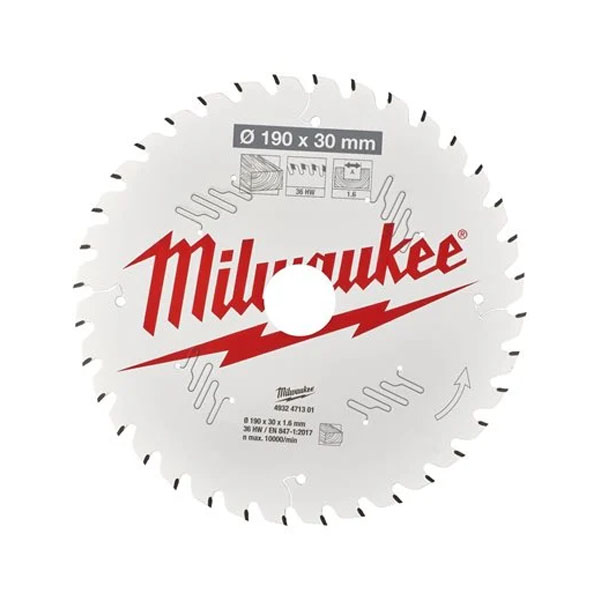 Lưỡi cưa gỗ 190x30mm 36T Milwaukee 4932471301