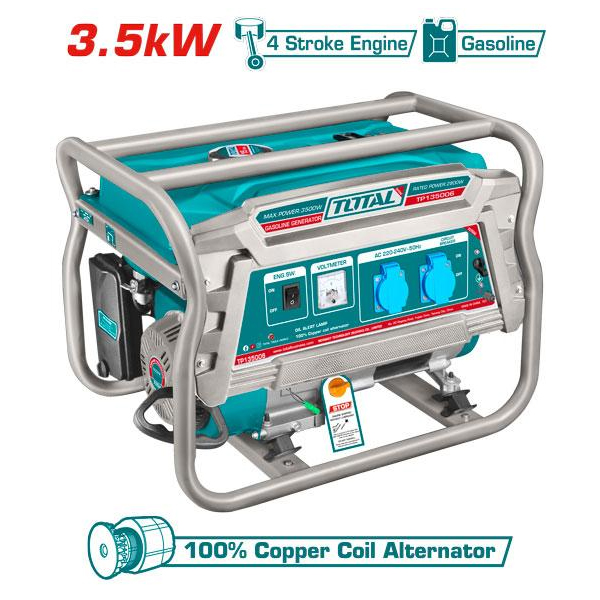 Máy phát điện dùng xăng 3.5 KW Total TP135006