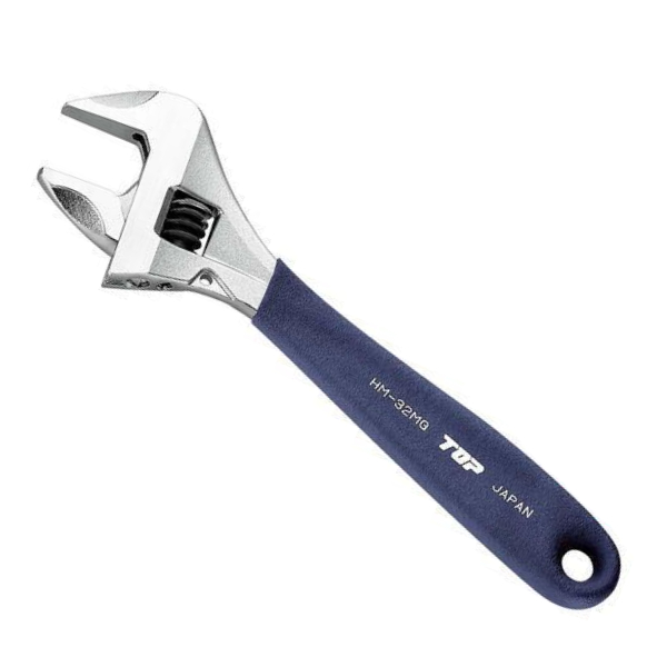 Mỏ lết thường miệng rộng tay cầm xanh TOP Japan HM-38MGNB