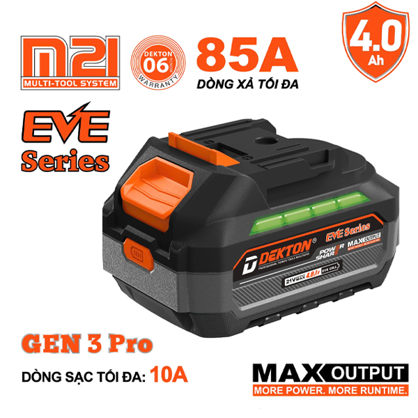 Pin 21V 4.0Ah Dekton M21-B4015PRO