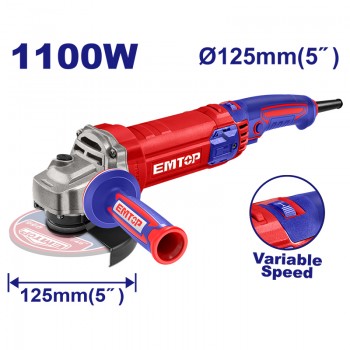 125mm Máy mài góc 1100W Emtop EAGRS11053 (Có điều tốc)