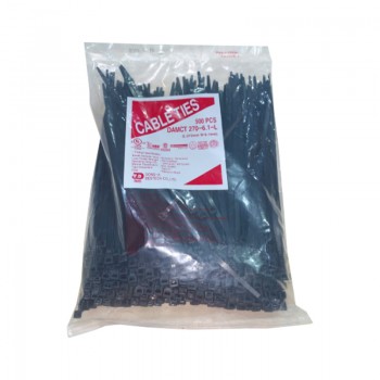 Bịch 500 dây rút nhựa 273 x 6.1mm DAMCT270-6.1 (Màu Đen)