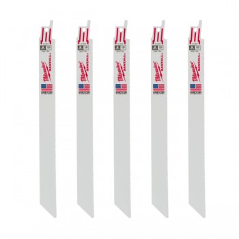 Bộ 5 lưỡi cưa kiếm sắt 230mm 18 TPI Milwaukee 48-47-5188