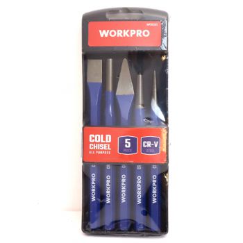 Bộ dùi đục và đột sắt 5 cái Workpro WP201303