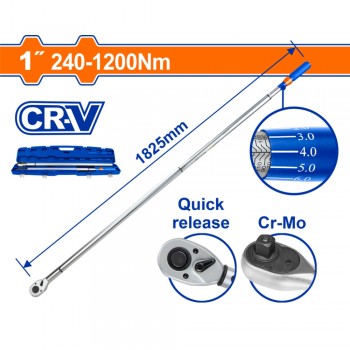 Cần siết lực 1" Wadfow WWQ1D24 (240-1200Nm)