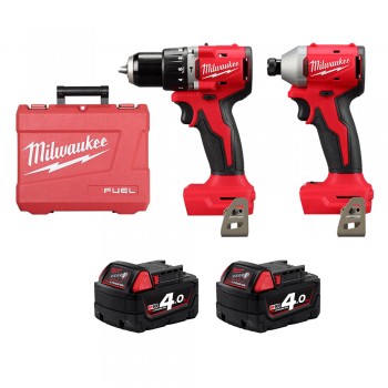 COMBO M18 Milwaukee - Máy khoan pin M18 BLPDRC + Máy bắn vít M18 BLIDR