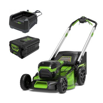 Combo Máy cắt cỏ đẩy tay dùng pin 60V 51cm Greenworks LMC420 (Pin 2.0Ah, Sạc)