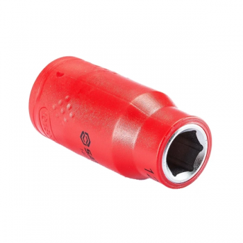 Đầu tuýp cốt vuông 12.5mm cách điện 1000V ra lục giác 17mm Thép CrV SATA 14017