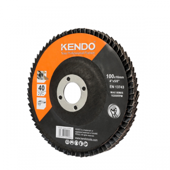 Đĩa nhám xếp Ø100×16mm×40# Kendo 75904041