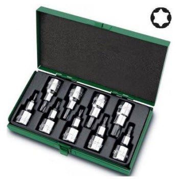 Hộp vít sao 1/2" 9 chi tiết Toptul GAAD0903