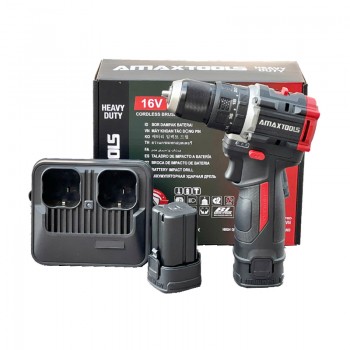 Máy khoan động lực dùng pin 16V Amaxtools AKI6510SA (2 Pin 2.0Ah, 1 Sạc)