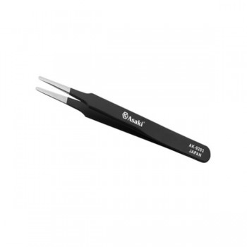 Nhíp gắp linh kiện mũi bằng 120x9x2mm Asaki AK-9203