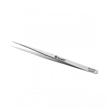 Nhíp inox gắp linh kiện mũi nhọn 135x9x2mm Asaki AK-9191