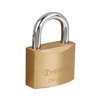 Ổ khóa treo thân đồng thau 50mm Hermex CHB-50P