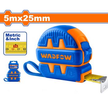 Thước cuộn thép nền vàng WadFow WMT1230 5x25mm